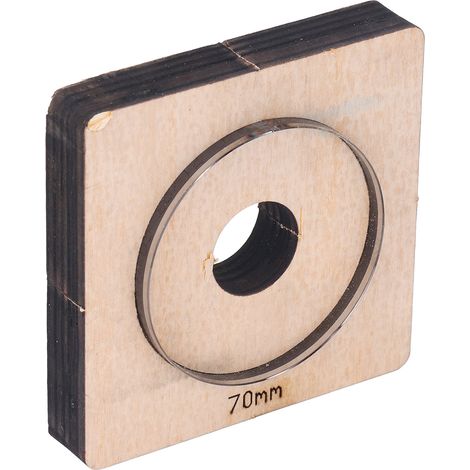 Emporte-pièce rond en cuir, outil de découpe de 70 mm, moule artisanal pour papier, caoutchouc, bricolage, poinçon rotatif, gabarit de coupe professionnel. (1/5)