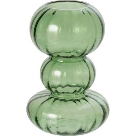 Vase bulle rond en verre vert - vert (1/2)