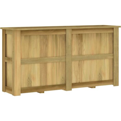 Hochbeet 196 x 50 x 100 cm Kiefernholz Imprägniert