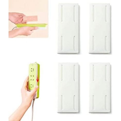 Lot de 10 fixations adhésives pour prises de bureau, perforatrice adhésive