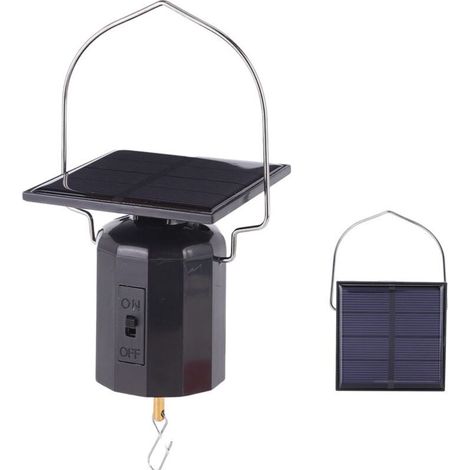 Jeffergarden – Moteur rotatif à énergie solaire pour décorations extérieures – Capacité de charge 2,7 kg – Vitesse 40-50 tours/min – Poids 134 g