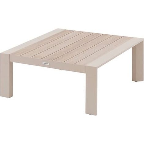 Table basse de jardin en aluminium effet bois EVASION (1/3)
