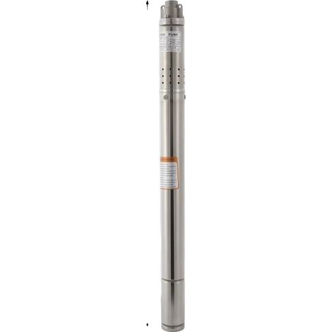 Bomba sumergible para pozos profundos, acero inoxidable 304, color plata, estándar UE. (1/5)