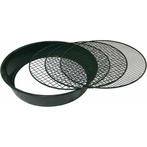 Metall Gartensieb 3 in 1 3 Einleger, 37 x 32 x 7,5cm (1/4)