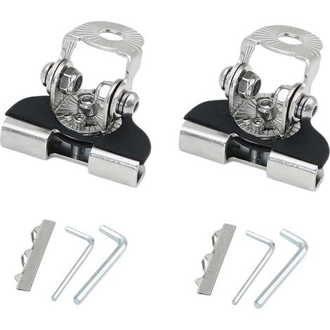 Confezione da 2 staffe di montaggio per barre luminose a LED per auto, SUV e camion - Supporto sicuro per luci auto per prestazioni ottimali - Argento (1/5)