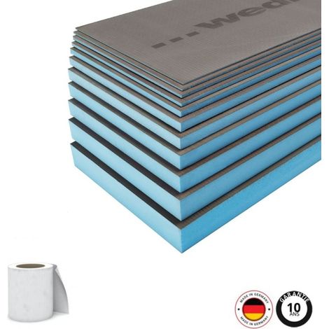 Juego de 3 paneles de construcción WEDI, 250 x 60 x 3 cm + listón (1/5)