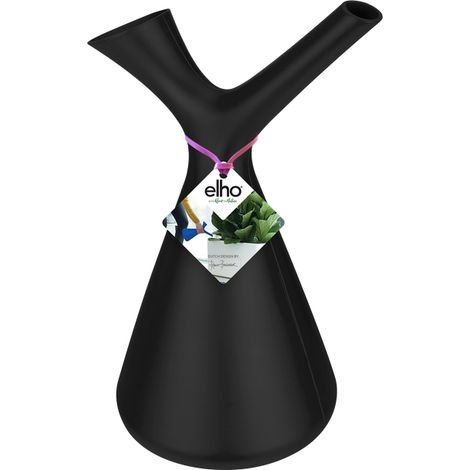 Elho Plunge Arrosoir 1,7ltr - Noir - L 15 x B 19 x H 30 cm - intérieuraccessoires - 100% recyclé (1/2)