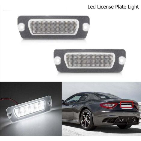 Éclairage Plaque Immatriculation LED Maserati GranTurismo GranCabrio Coupé 4200 Gt 2001 2007 (1/4)