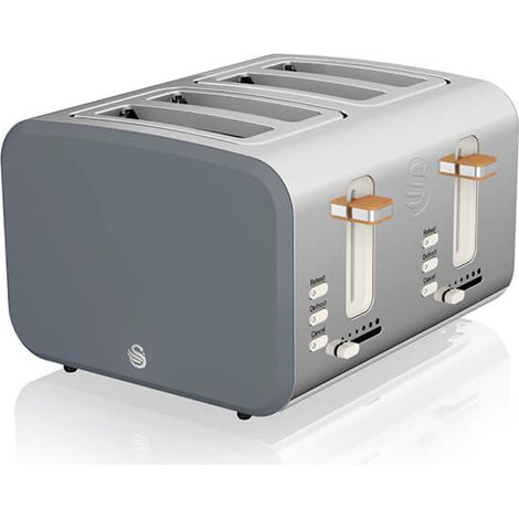 Swan Nordic Slate Grey 4 Slice Toaster