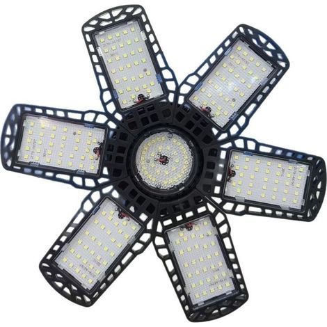 Éclairage LED Garage Lampe d'atelier Déformable à 6 Panneaux Ajustables (1/5)