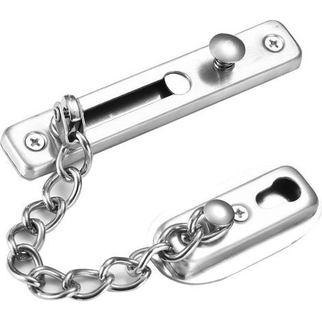 Chaîne de porte en acier inoxydable, chaîne de sécurité pour verrou de porte, antivol- (1/5)