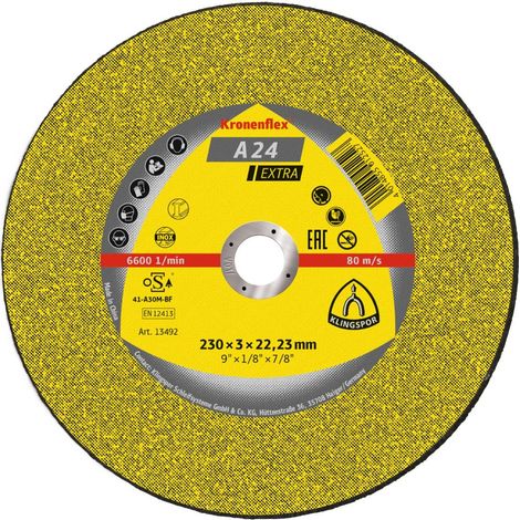 Disco de corte Klingspor a 24 extra metal 230 mm