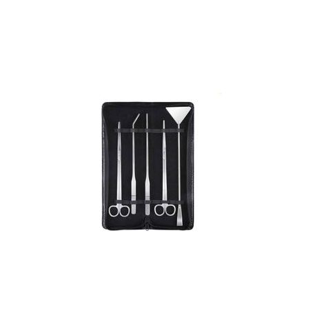 Aquarium Aquascaping Kit 5 en 1 INOX Aquarium Tank Plante Aquatique Outils Ensembles Pinces Ciseaux spatule (1/5)