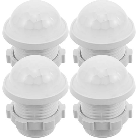 Coques de Protection pour détecteurs infrarouges Blanc, Lot de 4 en Plastique Compact pour Bureau et intérieur (1/5)