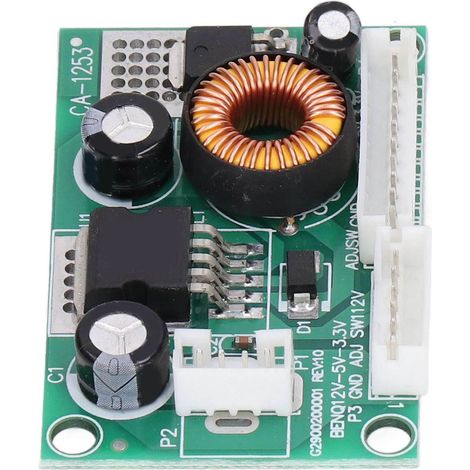 Module Convertisseur Tension 12V à 5V/3.3V LCD, 3 Ports USB, Alimentation Électronique Carte PCB Double