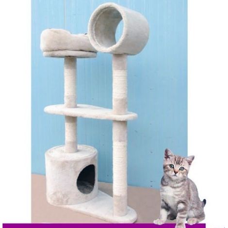 TrAdE Shop Traesio - Tiragraffi Per Gatti Albero Parco Giochi Gioco Tira Graffi Gatto H104 Cm -