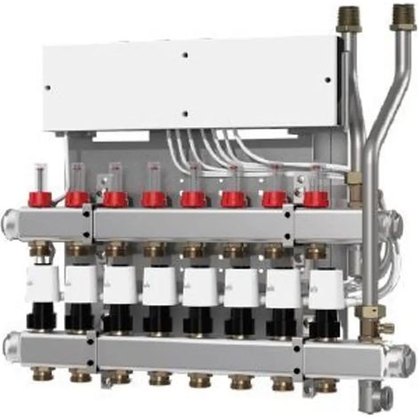 Danfoss Collettore circuito di riscaldamento Tipo SGC 4 circuiti di riscaldamento e, Regolatore principale Icon 230V, 145H0924