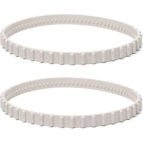 Lot de 2 Courroies d'Entraînement Blanches RCX23002 pour Robots Aspirateurs Hayward Aquavac Tiger Shark et SharkVac (1/5)