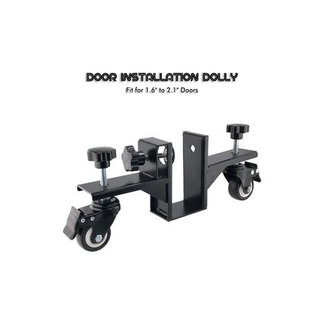 Chariot à roulettes pour porte lourde – Dolly à ventouses – Déplace facilement les blocs‑portes et panneaux (1/4)
