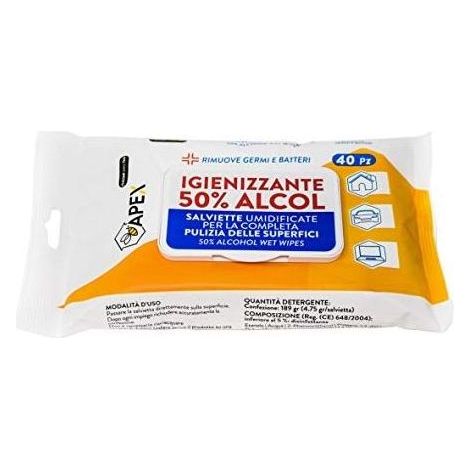 Lingette désinfectante en poudre, lot de 40 pièces (20x10), 15100 Apex