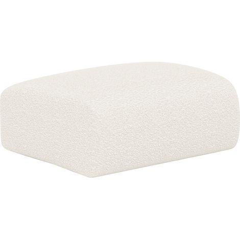 Pouf in Tessuto bouclette Bianco  - POGNI della Maison Céphy