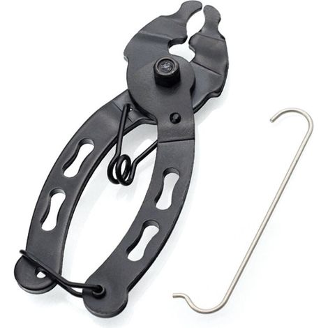 Morsetto per catena da bicicletta, strumento di fissaggio rapido per catena da bicicletta, morsetto portatile per collegamento bicicletta con gancio per catena, per bici da strada, bici sportive e mou (1/4)