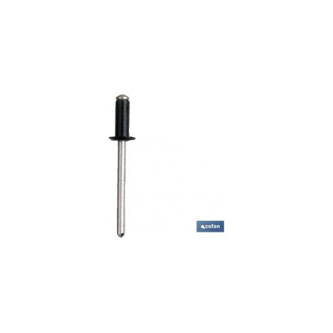 Pack mit 1000 Normalen Aluminiumrivet Schwarz 4 x 8 mm