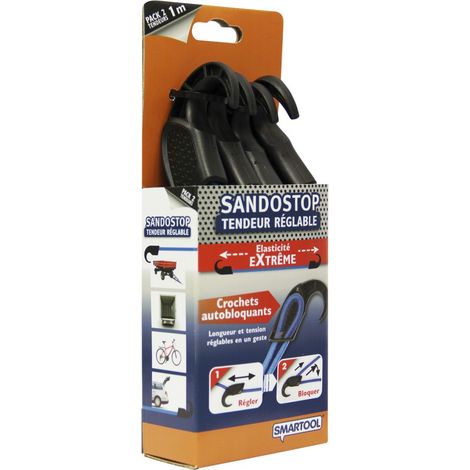 Satz mit 2 elastischen Spannern, Durchmesser 8 mm x Länge 1 m CENTRALE BRICO