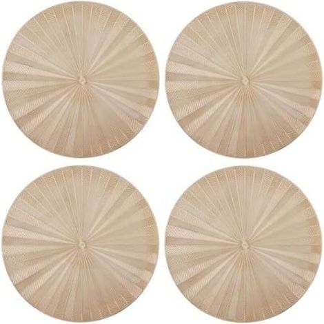 40 Set de 4 sets de table ronds et métalliques pour les fêtes et les réceptions (1/2)
