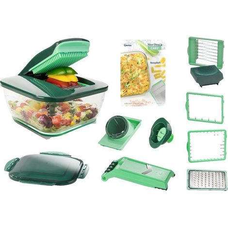 Nicer Dicer Chef set de 15 piezas color verde