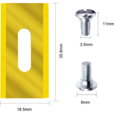 Lames de Tondeuse Universelles Dorées – Lot de 30 Pièces en Acier Inoxydable