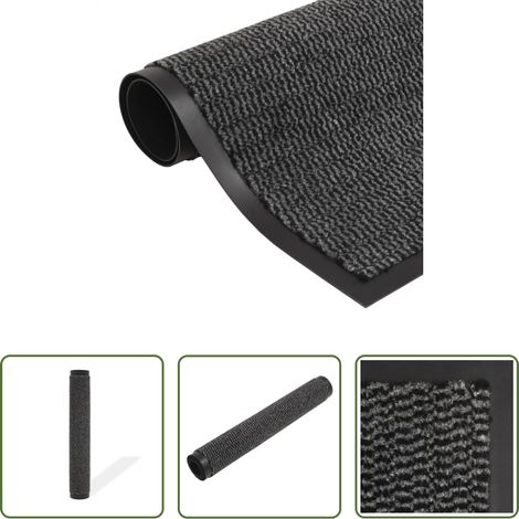 Schuhschutz -  Schmutzfangmatte Rechteckig Getuftet 80x120 cm Anthrazit (1/5)
