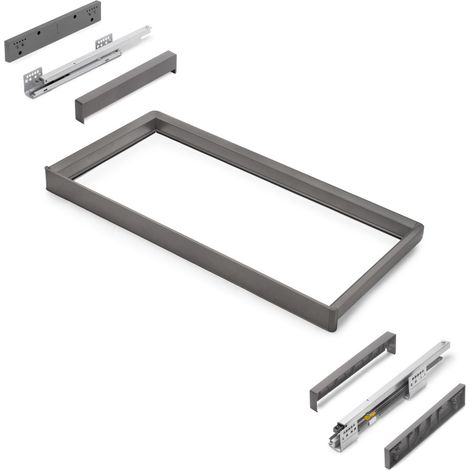 Emuca Supporto Quarz finitura titanio 30 kg capacità (1/5)
