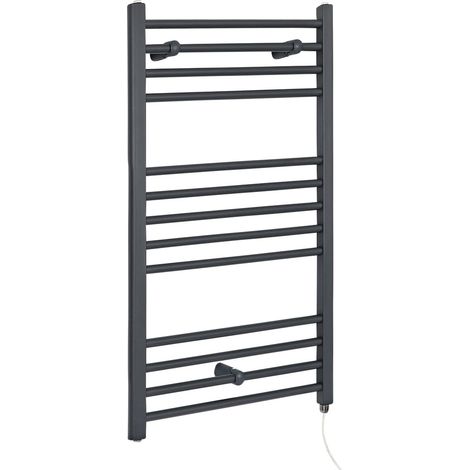 Hudson Reed Artle - Sèche-Serviettes Design Électrique Moderne Plat - Anthracite  - 100 cm x 60 cm