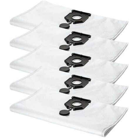 Lot de 5 sacs à poussière compatibles avec les aspirateurs Karcher 2.889-154.0 NT 30/30 L 30L NT 30/ Ap Te L NT 30/ Ap L 30L EU2613 (pièces de rechange pour aspirateur)
