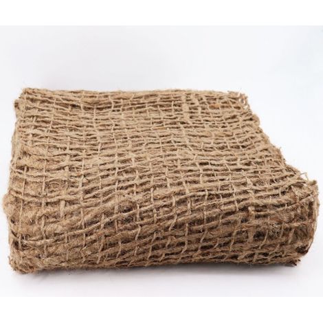 – Natte anti-érosion en jute 1,2 m – 5 m de long – Protection liner bassin – Résistante à la déchirure – Pour stabilisation berges (1/5)