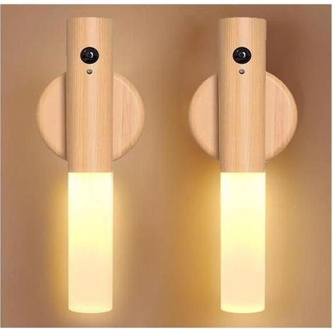 Lampe Led Rechargeable,2 pièces Lampe Murale Sans Fil,Applique Murale Intérieure,Lampe Murale Sans Fil Rechargeable Usb, Tableaux (1/5)