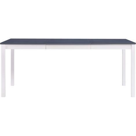 Maison Exclusive - Esstisch Weiß und Grau 180 x 90 x 73 cm Kiefer