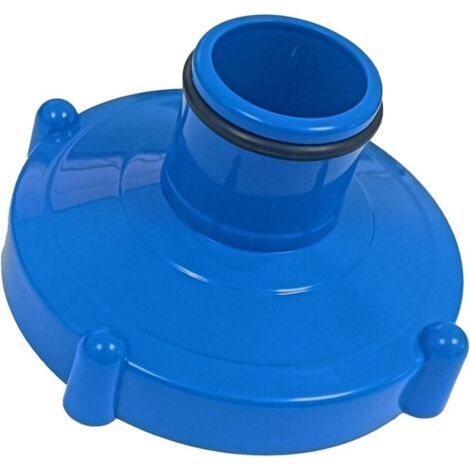 Adapter für Schlitten-Poolsauger 80 mm Schraubanschluss auf 32 mm Schlauch. Blauer kompatibler INTEX 11238/ 11238A Adapter. (1/5)