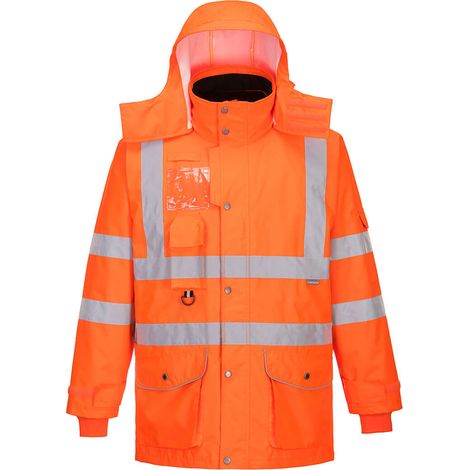 Parka Portwest Traffic GO/RT 7-in-1 Hi-Vis Arancione fluorescente XXL