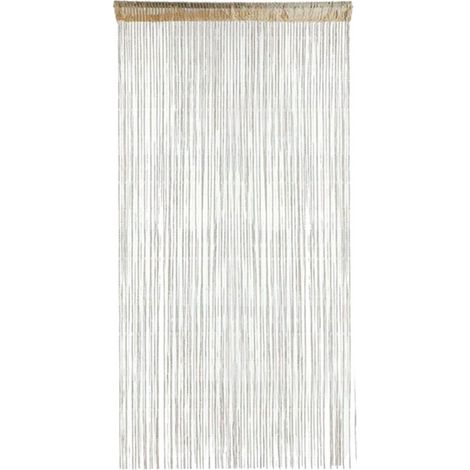 Rideau moustiquaire - Rideau de porte - Moustiquaire Glitter - Rideau de porte anti-mouches - 100 x 200 cm - Avec fil doré - Polyester - Goud - Rideau décoratif - Moustiquaire (1/5)