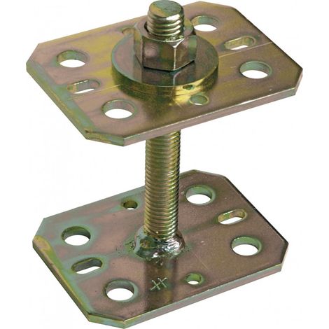Kleiner verstellbarer Pfostenfuß APB7090 90x70mm - Dicke 4mm (1/3)