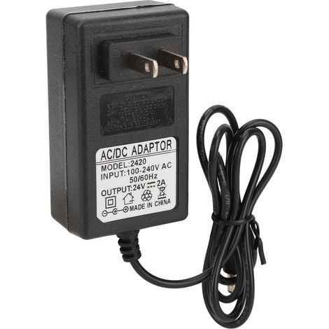 Adaptateur Secteur 48W 24V 2A pour Lampe LED à Ongles, Prise US 100‑240V (1/5)
