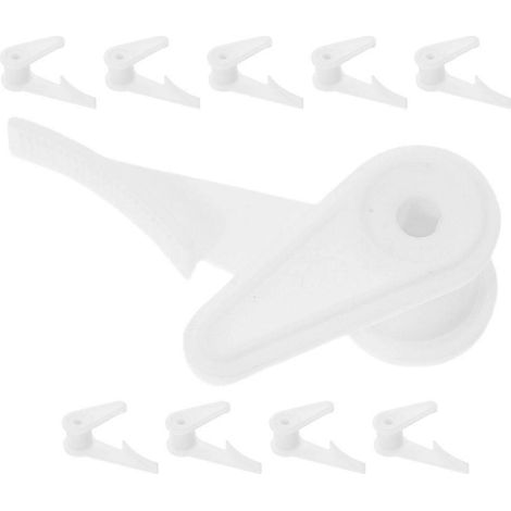 Lot de 10 clips de fixation en plastique blanc pour plafonnier encastré, avec système de fixation sécurisé pour abat-jour. (1/5)