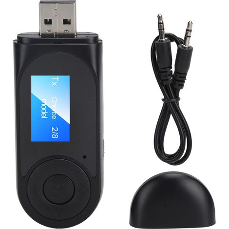 Adaptateur Bluetooth 5.0 Émetteur Récepteur Audio 2 en 1 avec Fonction Mains Libres (1/5)