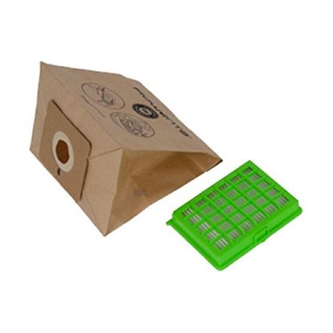 Bolsas de aspiradora x6 + filtro hepa para aspiradora MOULINEX ZR004101