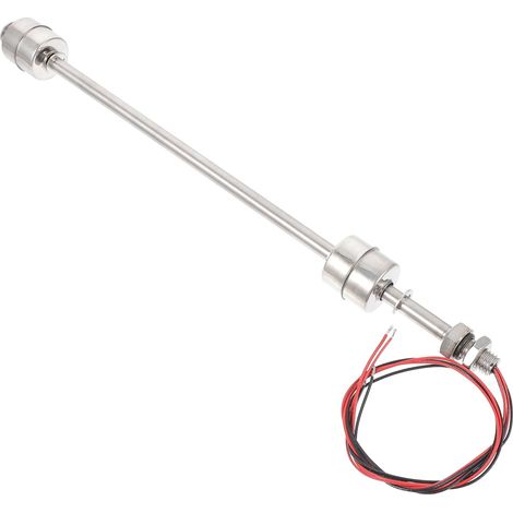 Interrupteur Flotteur Double Bille 300mm Inox Pour Réservoir, Haute Sensibilité, Anti-Débordement, Seuil Haut/Bas, Montage Facile, Argenté, Pour Cuve Et Bac (1/5)