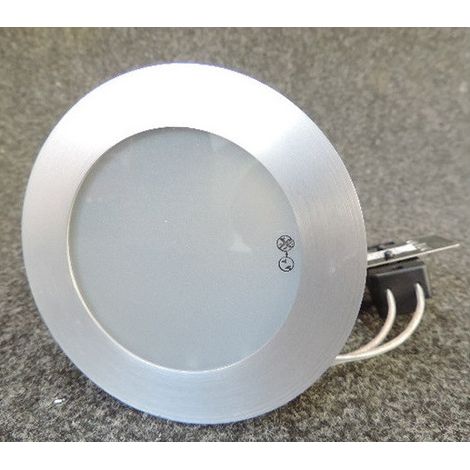 Spot encastré SDB étanche gris Ø 95x145mm verre opale pour lampe GU10 230V (non incl) IP44 Delta Light (1/5)
