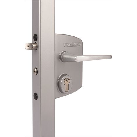 LOCINOX Industrieschloss silber 4-Loch Montagef.60-80 mm Profile