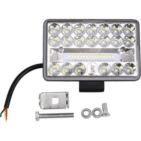 Lampe LED Travail 4 Pouces 108W 36LED Spot Carré 12V 24V Camion ATV Véhicule Hors Route (1/4)